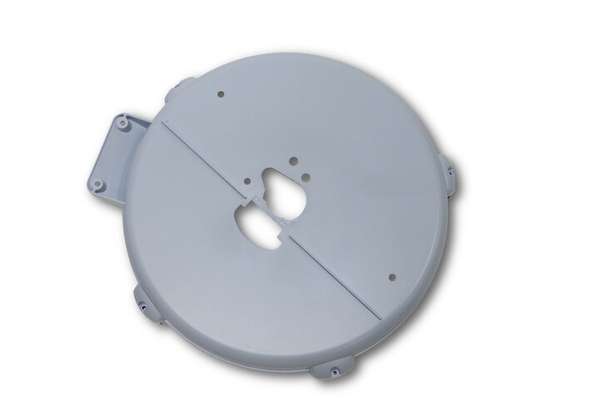 Bakdeksel til svinghjulhus - lys blå, grå Model D